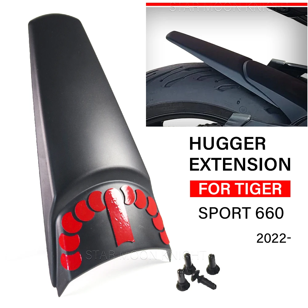 

Sport660 ABS plastic Fender Extension For Tiger Sport 660 2022- Motorcycle Rear Hugger Fender Extender Mudguard Accessories