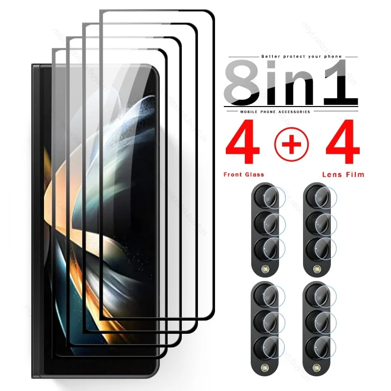 

Защитное стекло для объектива камеры 8 в 1 для Samsung Galaxy Z Fold4 Fold3 Fold 4 3 ZFold4 ZFold3 5G, защита экрана, закаленная пленка 9H