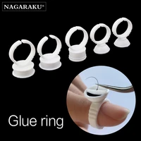 nagaraku eyelash extension glue rings make up tool 100 pcs package glue holder kit set maquillaje