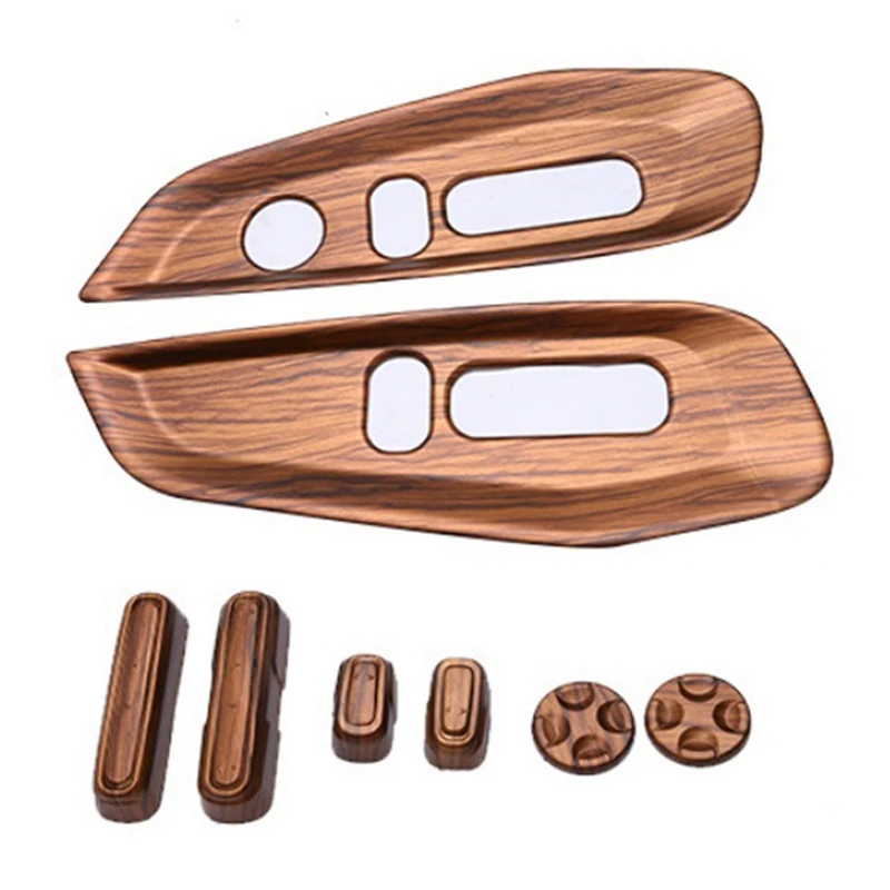 

For Honda CRV CR-V 2017-2021 Car Seat Adjustment Button Switch Cover Trim Decorative Frame Accessories, 8PCS