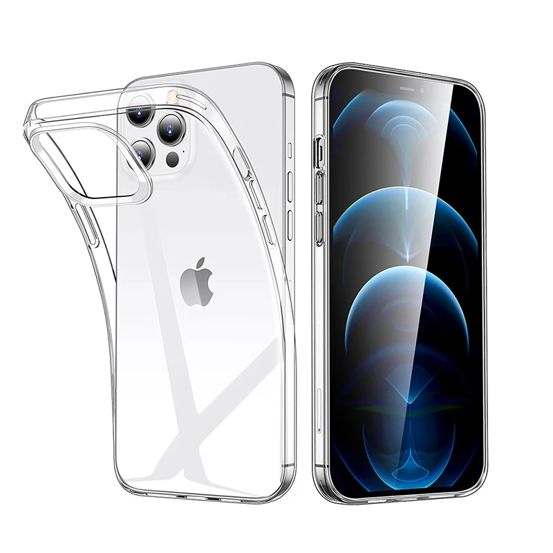 Чехол для iphone 11 12 13 mini pro max x xs xr se 2022 7 8 6s plus прозрачный мягкий силиконовый чехол из
