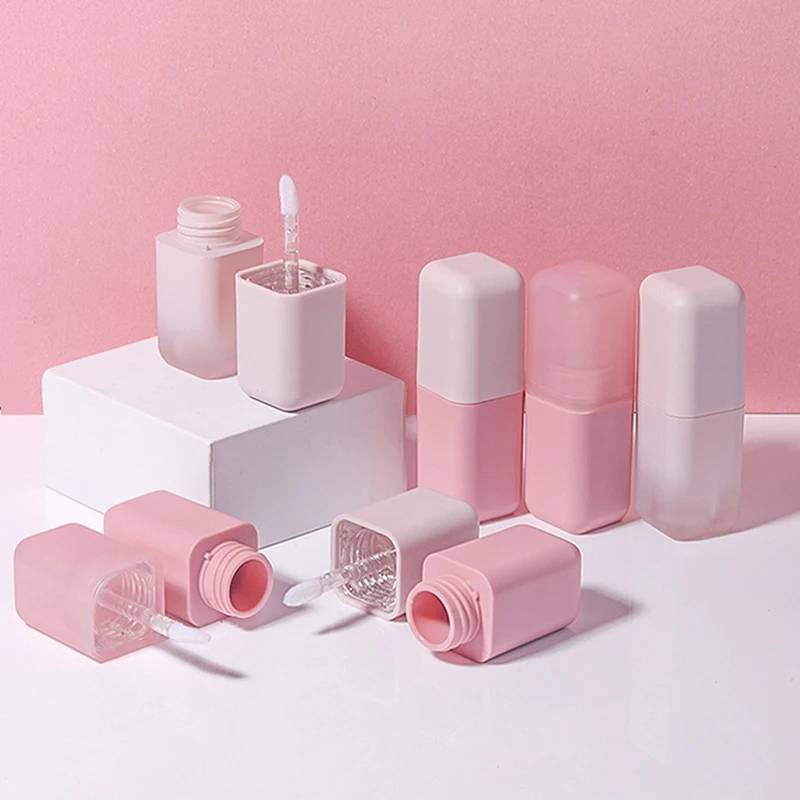 

4.5ml Empty Lip Gloss Tube DIY Plastic Elegant Liquid Lipstick Container Square Lipgloss Lip Balm Bottle 1PC