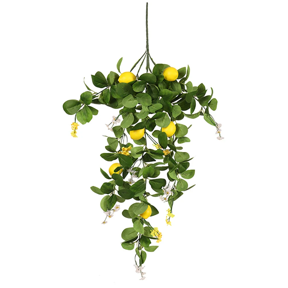 

Simulation Lemon Rattan Photo Shooting Props Branch Decoration Artificial Fake Lemons Bouquet