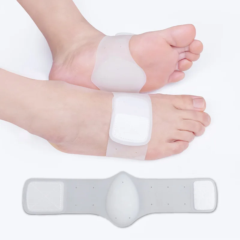 

1 Pair of Silicone Foot Arch Pads Rubber Stretch Men and Women Massage Foot Arch Correction Insole Suitable for Foot Care Tools