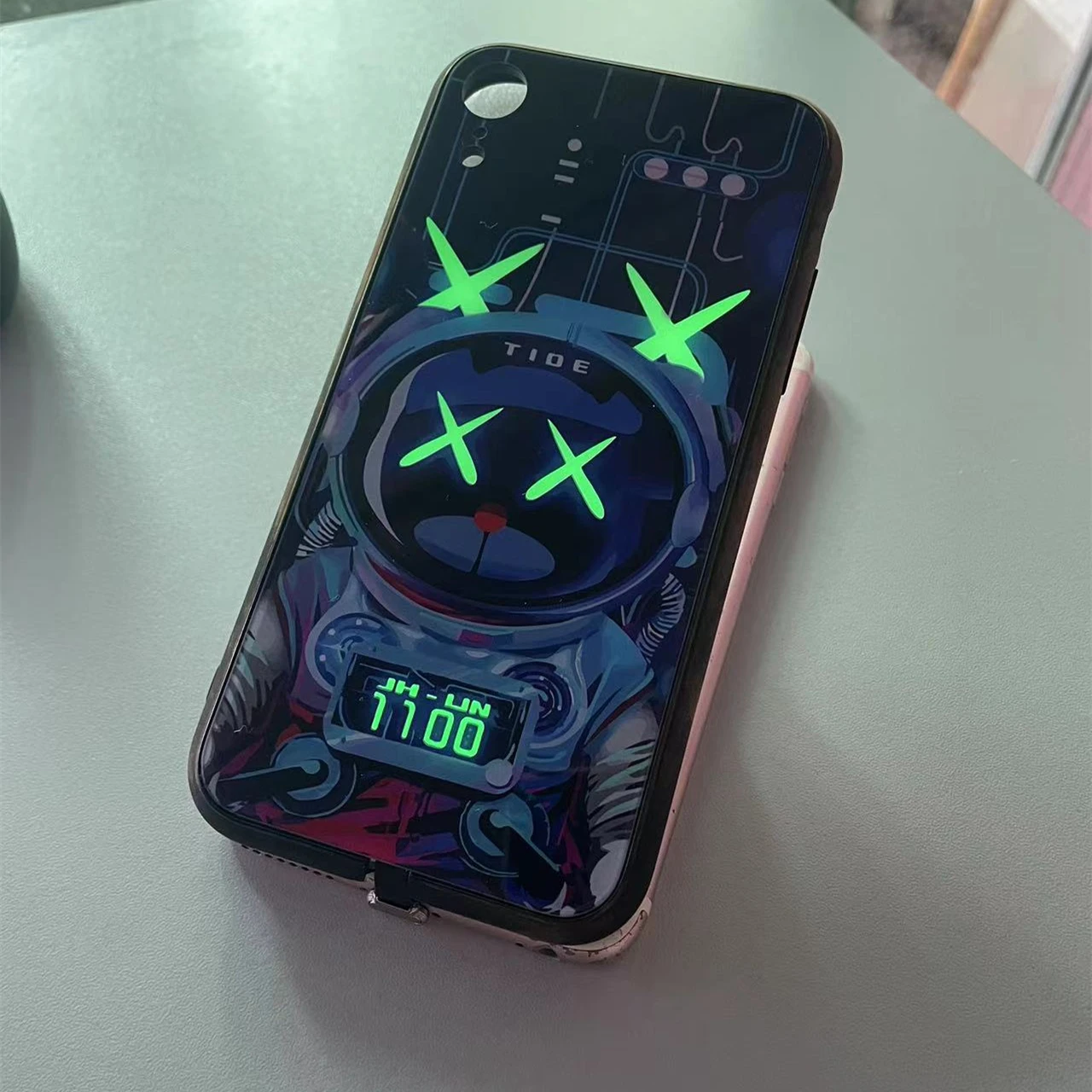 

Cyberpunk LED Light Glowing Luminous Phone Case for Xiaomi 11 12 13 Pro Ultra Redmi K40 K40s K50 Pro Plus Cool Fashion Cover
