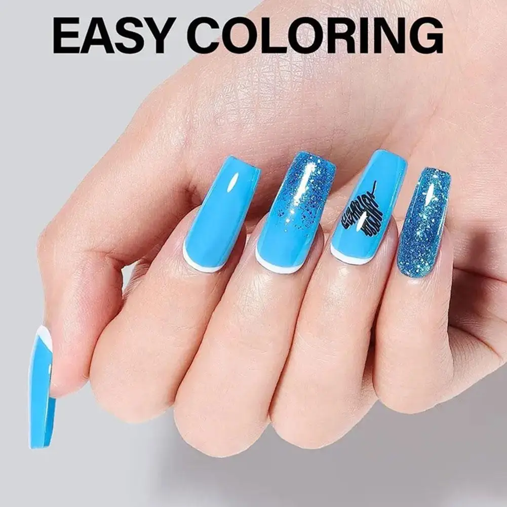 

Nail Ultra Thin Non-abrasive Single No. 1 New Folding Seamless Wear Fake Nail Piece Almond Transparent Full Paste