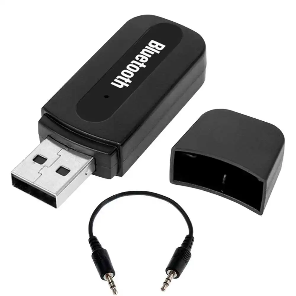 3 5 мм к USB Bluetooth приемник AUX аудио BT музыкальный адаптер кабель черный для