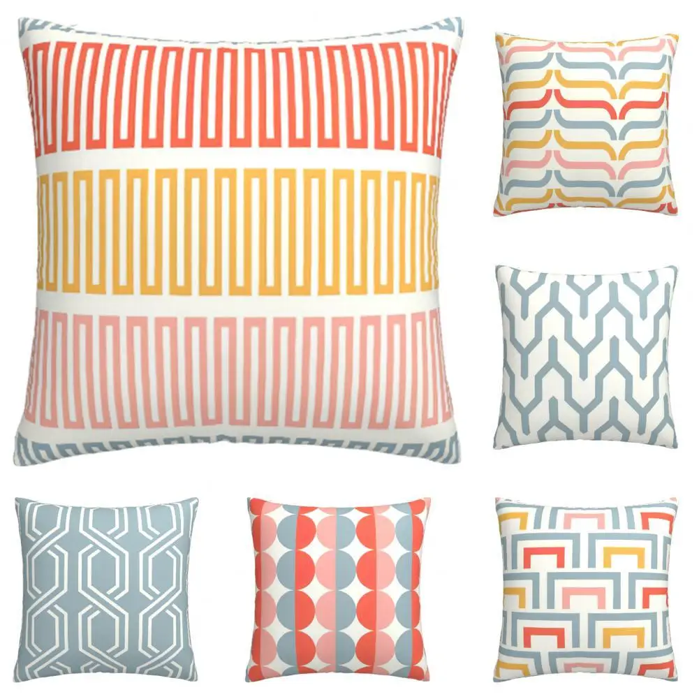 

Наволочка для подушки, мягкая текстура, Пыленепроницаемая наволочка из полиэстера с геометрическим принтом, товары для дома
