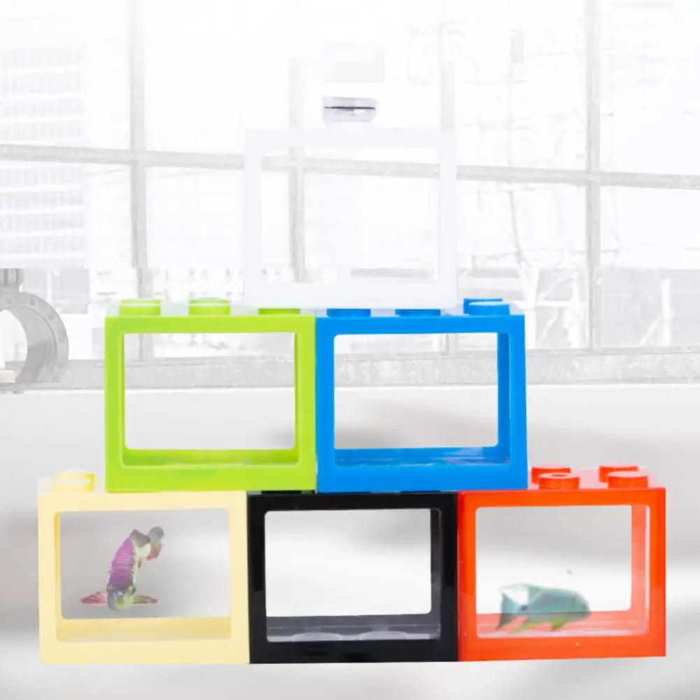 

Functional Plastic Simple Installation Fish Breeding Mini Aquarium Tank for Decoration Small Fish Tank Mini Fish Bowl