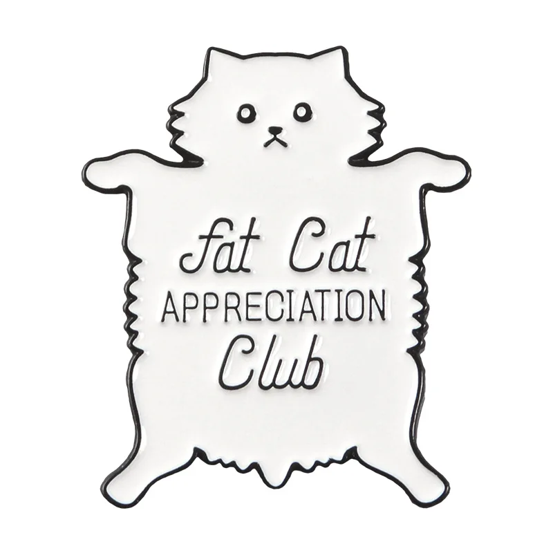 

Fat Cat Pins Appreciation Club Cat Pins Accessories Clothing Backpack Alloy Brooch Enamel Lapel Pins Badge Wholesale