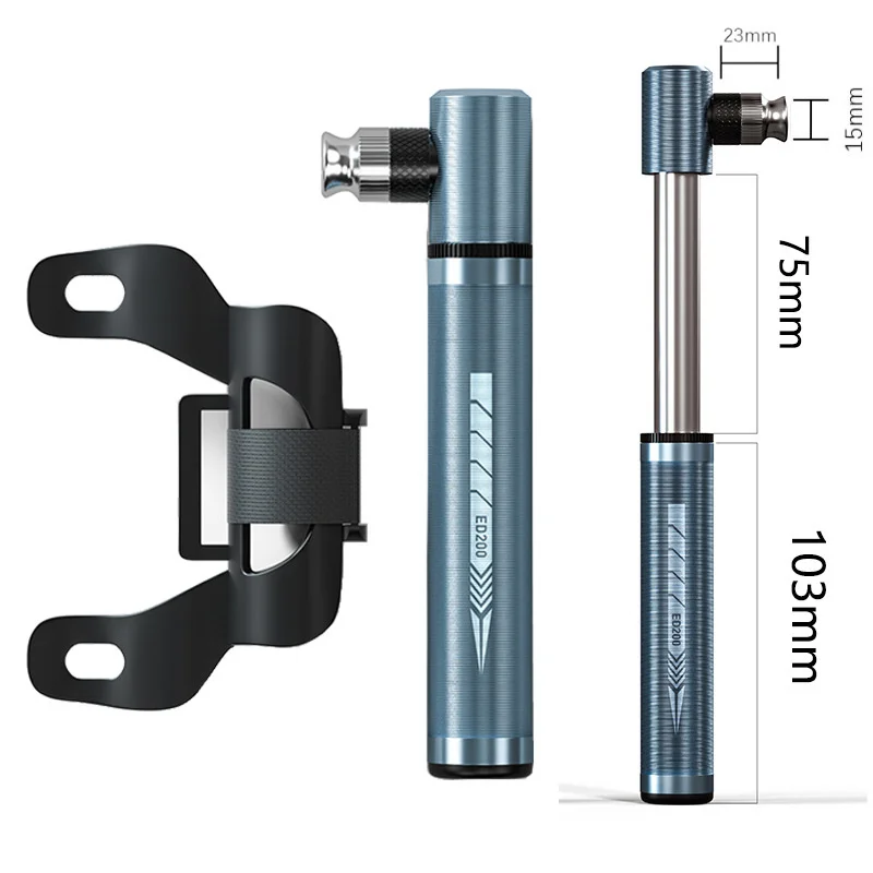 

130psi Mini Bike Pump Aluminum Alloy Hand Air Pump Cycling Tire Inflator Schrader Presta Valve Portable MTB Road Bicycle Pump