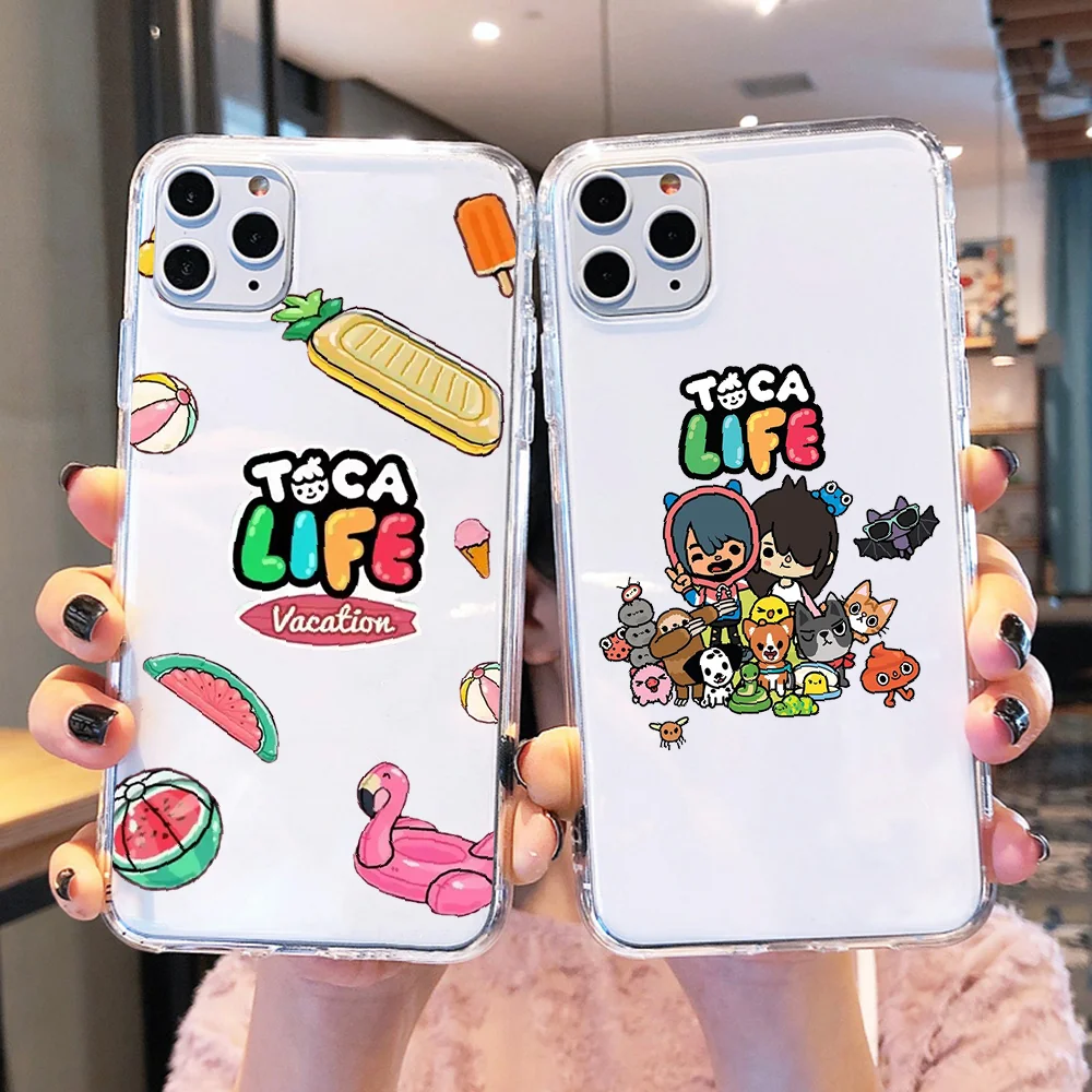 Чехол Toca Life world для телефона Xiaomi Mi Max Note 3 A2 A3 8 9 9T 10 Lite Pro ультрапрозрачный 3D чехол