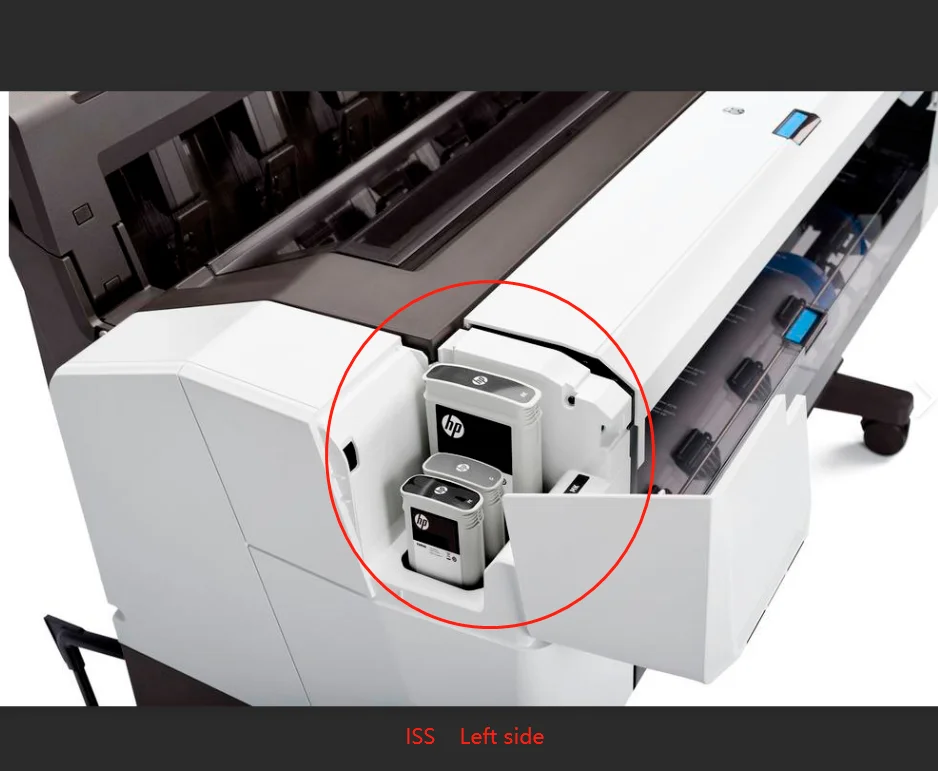 ISS 6KD23-67023 Станция подачи чернил для H-P Designjet T1600 T2600 XL3600 SSV Side # Детали плоттера