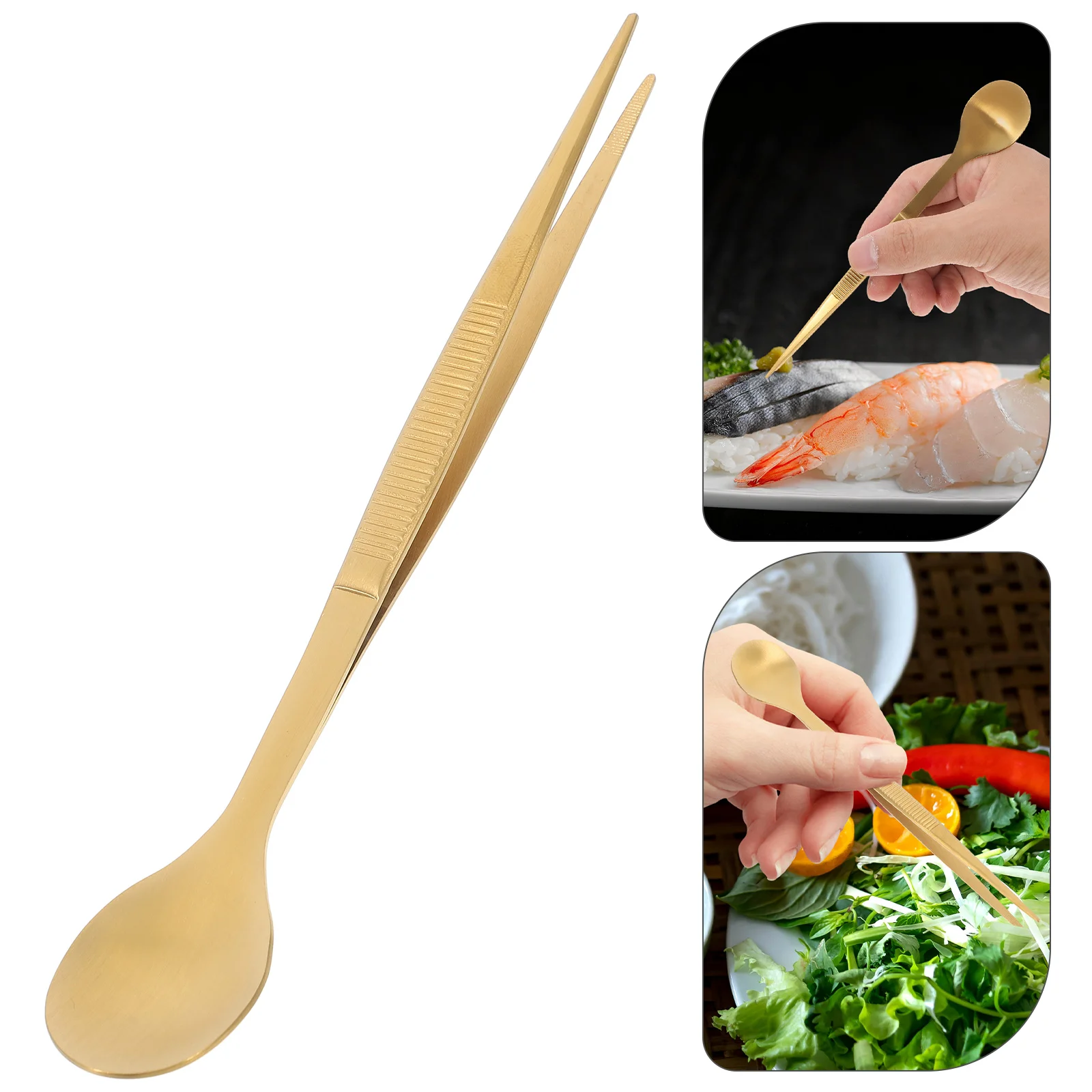 Пинцет из нержавеющей стали вкусная тестовая ложка щипцы для шеф-повара еды