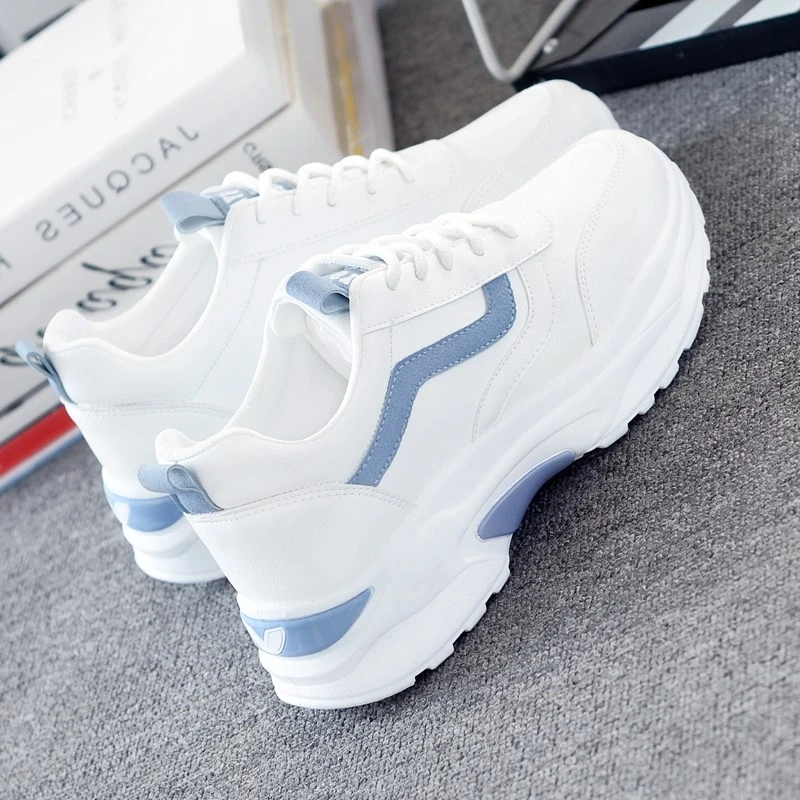 

Ladies Breathable Lace Up Outdoor Sports Shoes Women Running Shoes Women 2022 Fashion Height Increasing Shoes Lace Up Velcro
