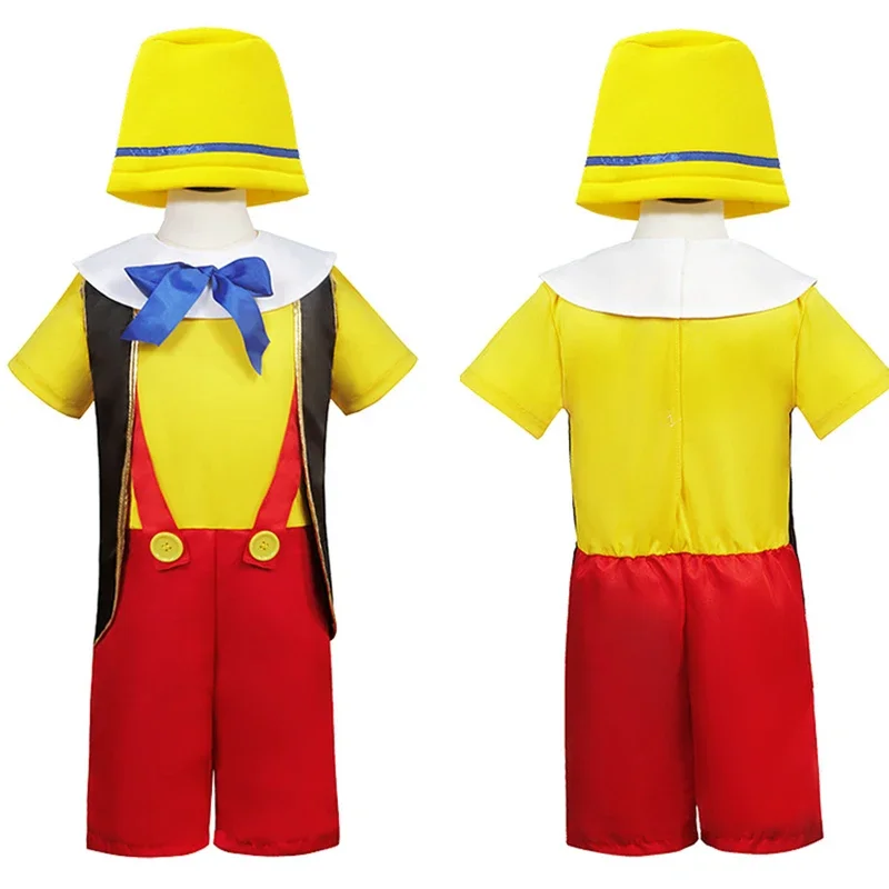 Новинка 2025 года костюмы Пиноккио для детей карнавальный костюм Приключения