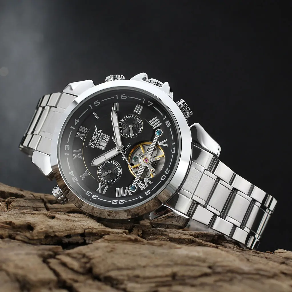 Часы JARAGAR Мужские автоматические оригинальные роскошные механические