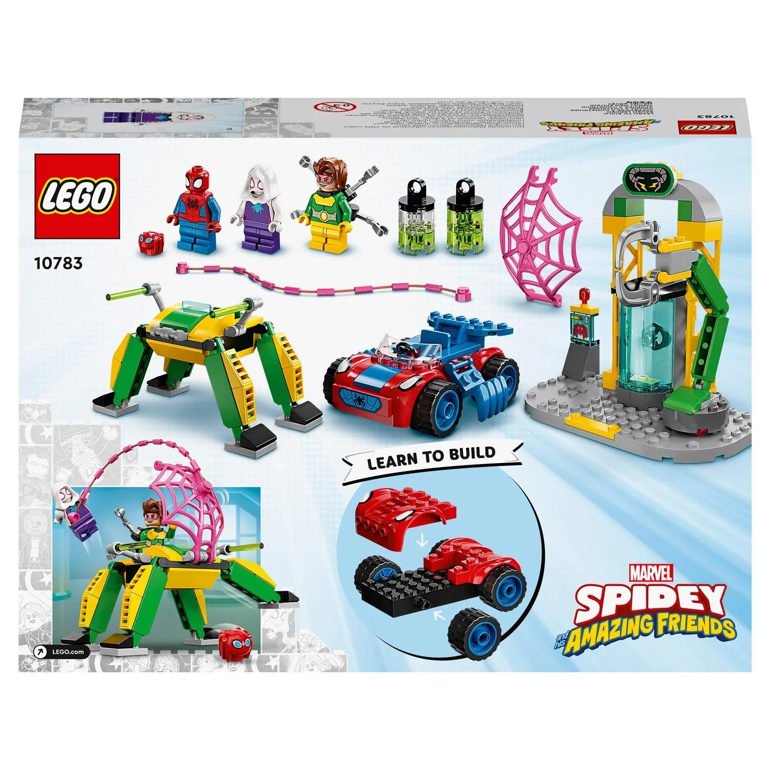 Конструктор LEGO Spidey 10783 Человек-Паук в лаборатории Доктора Осьминога |