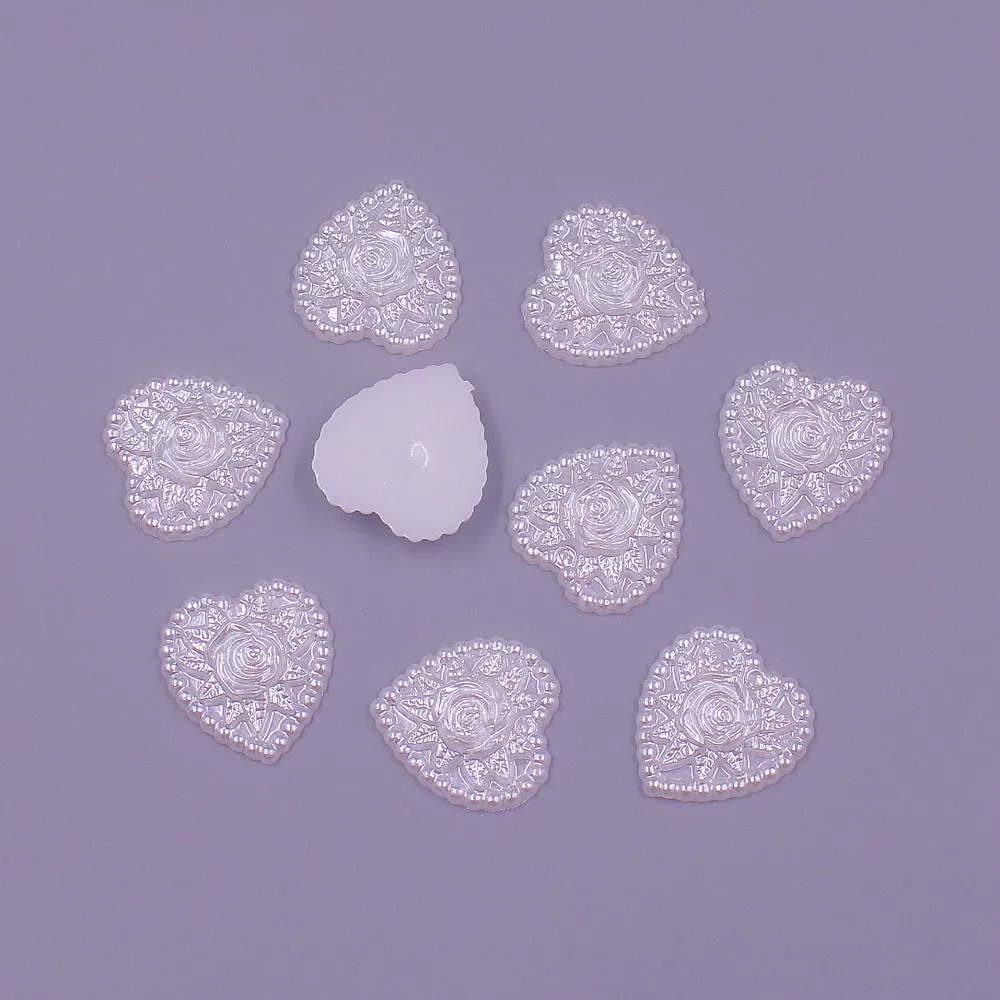 50 шт. бусины в форме сердца 18 мм