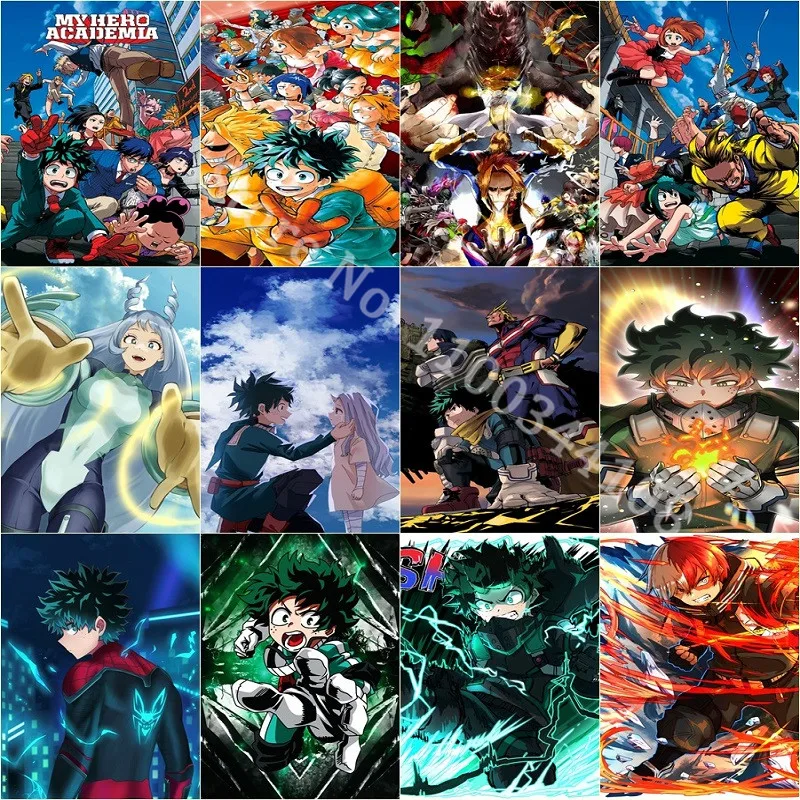 

My Hero Academia Jigsaw Puzzle Diy 300/500/1000 Pieces Cartoon Anime Wooden Puzzles Characters Adult Decompression Toy Teen Gift