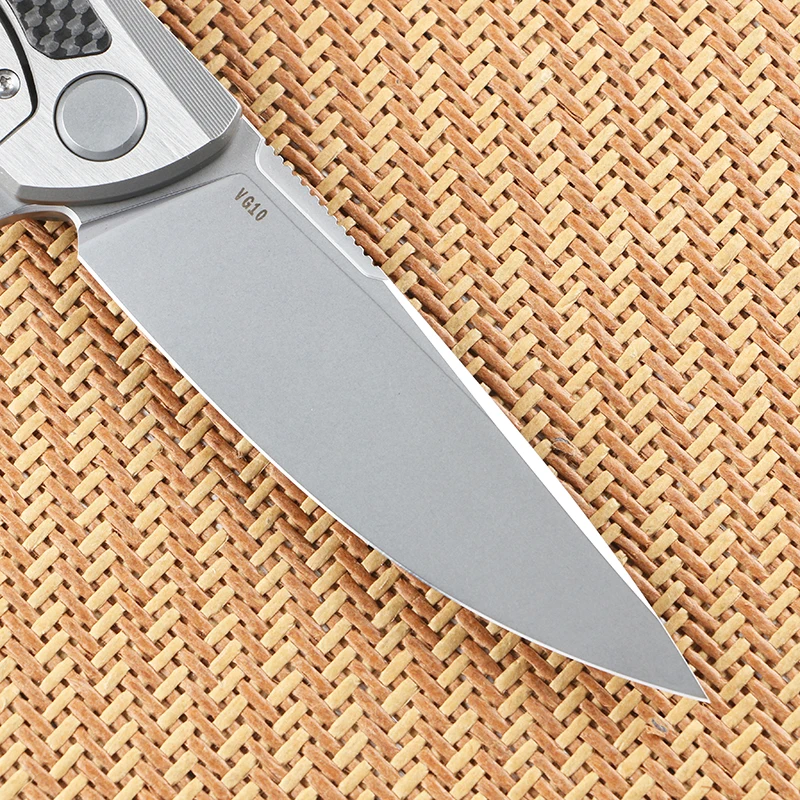 Складной нож с подшипником Green thorn F95NL лезвие VG10 из углеродного волокна + ручка