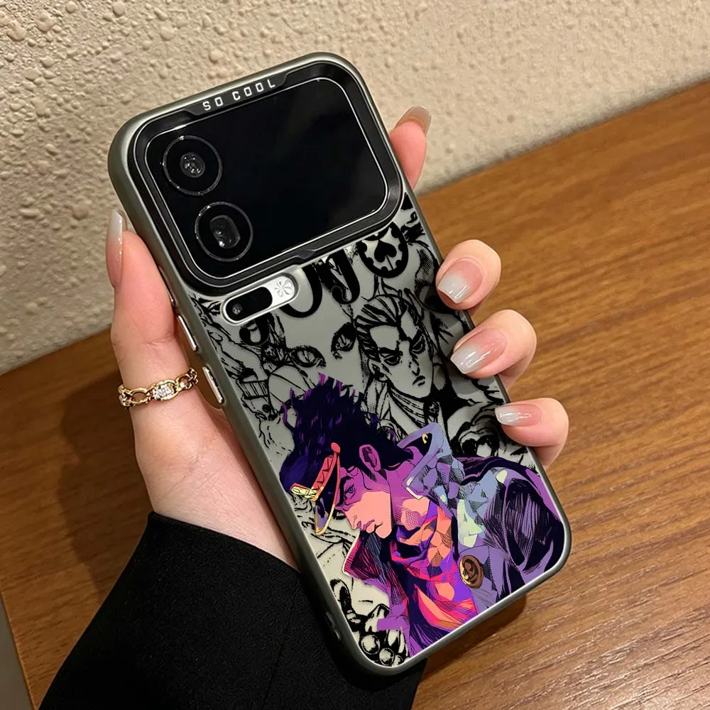 Фото Чехол для телефона J-JOJO Bizarre Adventure Anime для Xiaomi Mi 17 Pro Max 15 14 14T 13 13T 12 11 Ultra Lite, цветной, серебристый №2