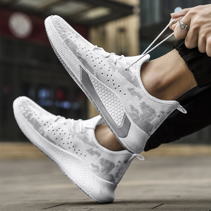 

Мужские кроссовки с вулканизированной подошвой, сетчатые дышащие кроссовки для тенниса на шнуровке, весна 2022