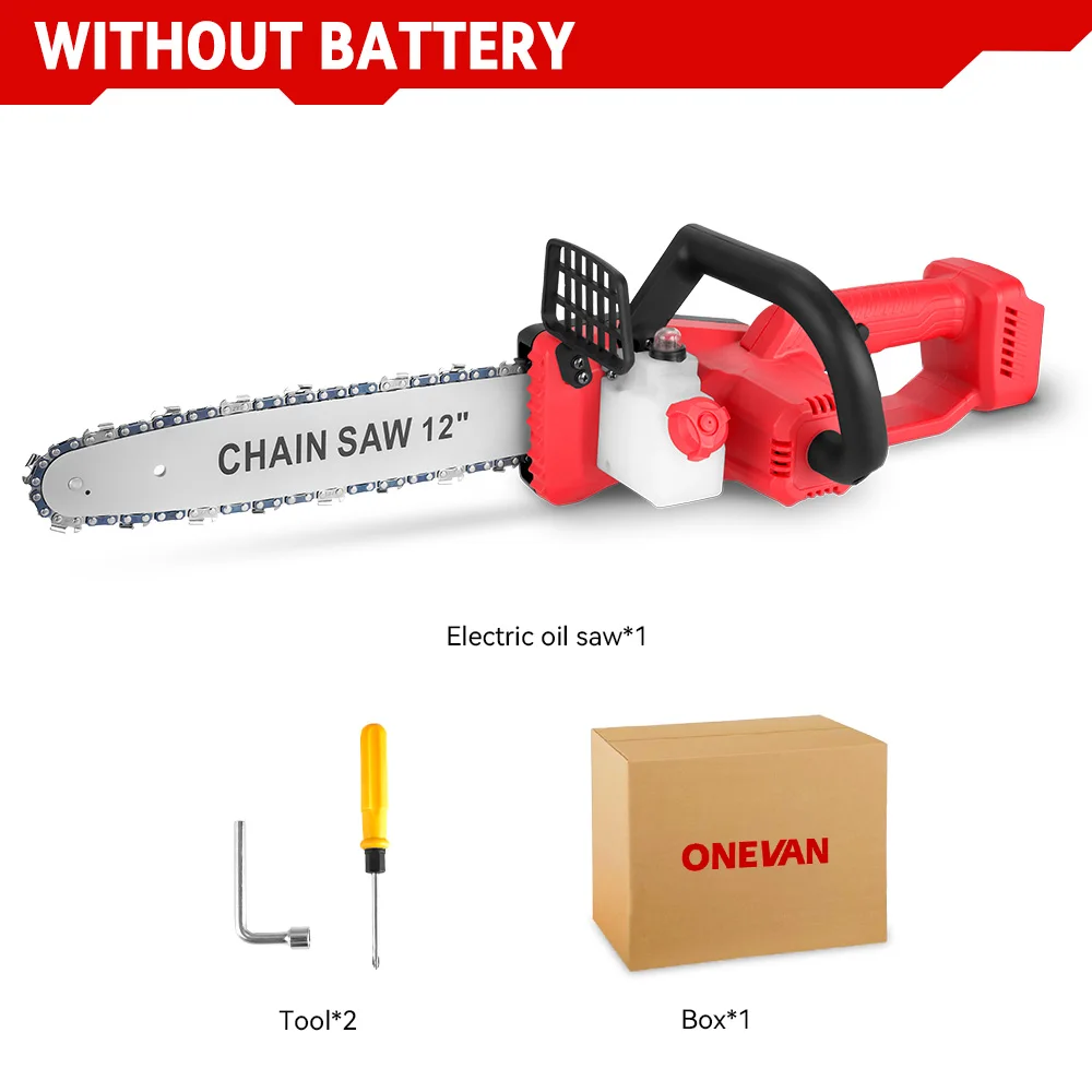 

ONEVAN 12-дюймовая аккумуляторная бензопила для Makita 18В