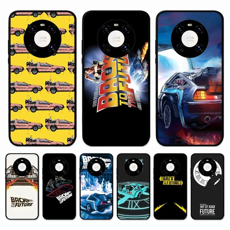 

Back To The Future Time Machine Phone Case for Huawei Mate 20 10 9 40 30 lite pro X Nova 2 3i 7se