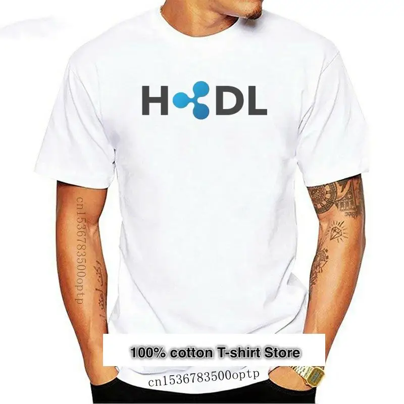 

Camiseta de HODL para hombre y mujer, camisa de manga corta con cuello redondo y estampado divertido, 100% algodón, XRP