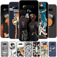 anime haikyuu fly phone case for xiaomi redmi black shark 4 pro 2 3 3s cases helo black cover silicone back prett mini cover fun