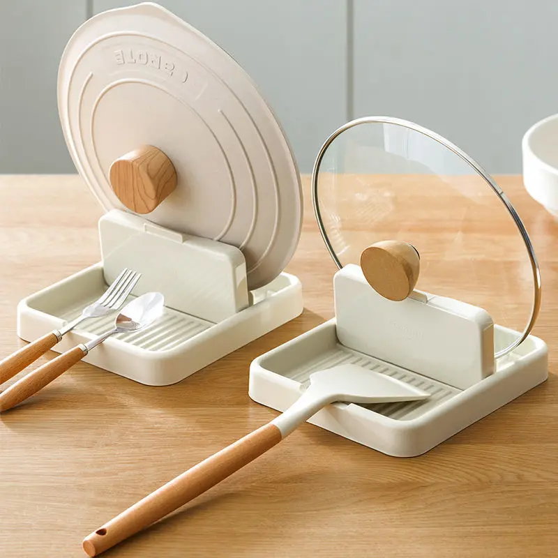

Foldabel Pot Lid Rack Spoon Fork Holder Cooking Dish Shelf Kitchen Accessories Tableware Storage Rack Pan Cover Stand
