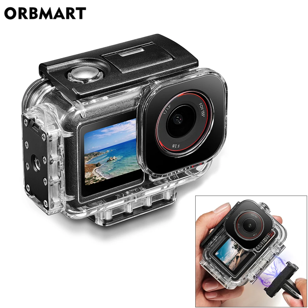 Фото Магнитный водонепроницаемый чехол для DJI OSMO Action 5 Pro 4, 3, 60 м, защитный чехол для подводного погружения, аксессуары для крепления №1