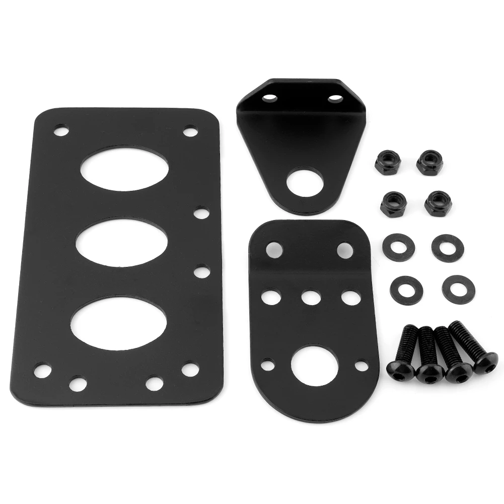 

Universal Motorcycle Retro Side Mount Tail Light Holder License Plate Frame Bracket #A License Plate Bracket License Plate