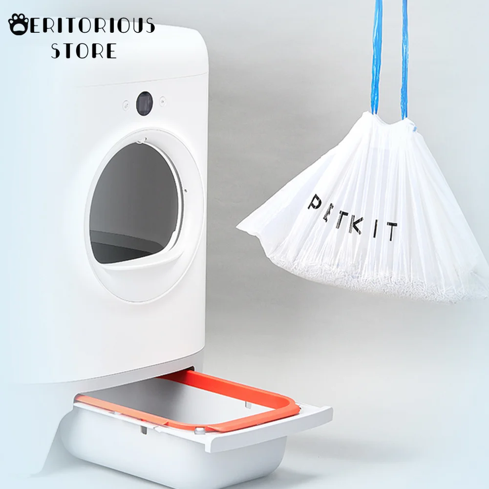 2 Rollers Bags With Handle Hand Free Dirty For Litter Box Pa