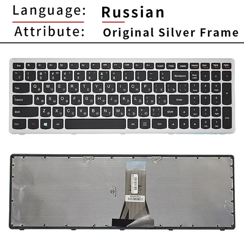 Оригинальная американская русская клавиатура для ноутбука Lenovo IdeaPad G500S S500 G505S Z501 S510P Z505 Z510 Flex 15/15D S500T S500C G500H