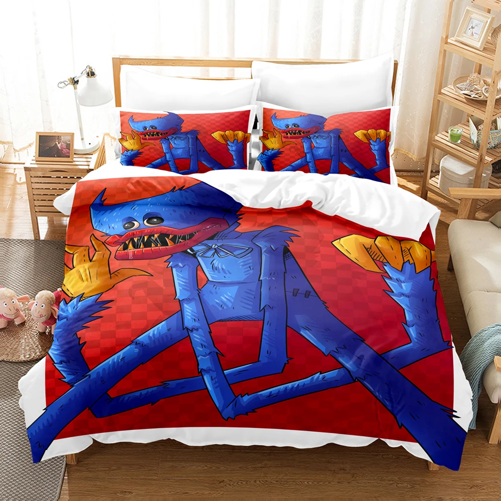 

3D Wuggy huggy Poppy Bedding Sets Duvet Cover Set With Pillowcase Twin Full Queen King Bedclothes Bed Linen