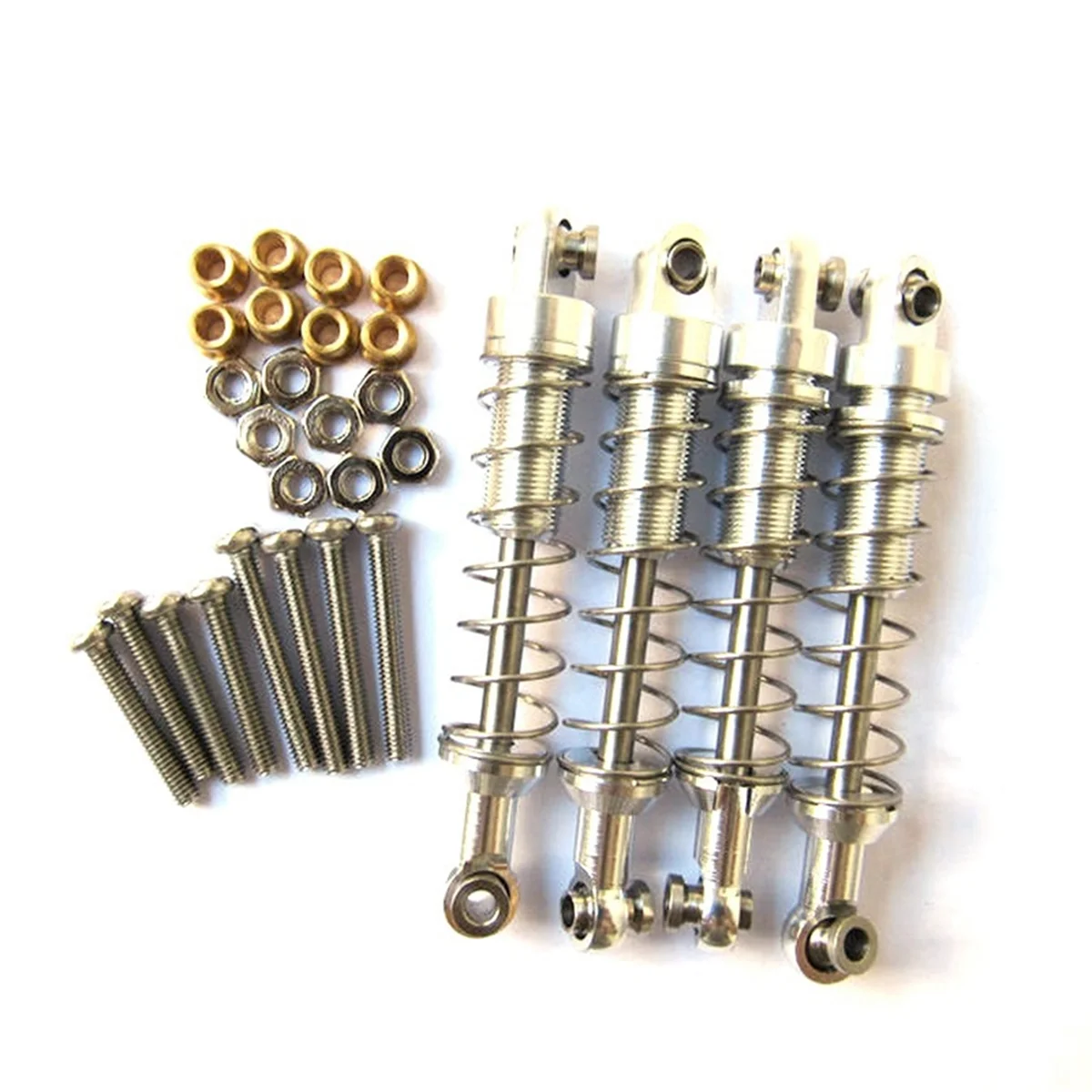 4 шт. амортизатор для WPL C14 C24 MN D90 D91 D99S RC автомобильные аксессуары серебристый