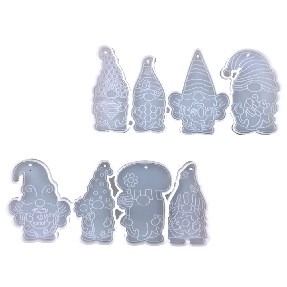 

2Pcs Adorable Shaped Keychain Pendant Molds DIY Keychain Charm Molds