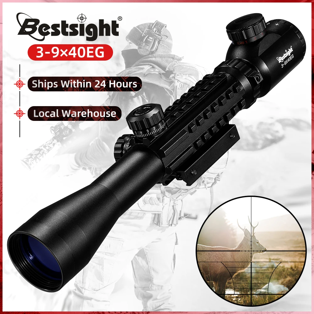 Прицел Bestsight 3-9x40 EG тактический оптический прицел для охотничьего оружия