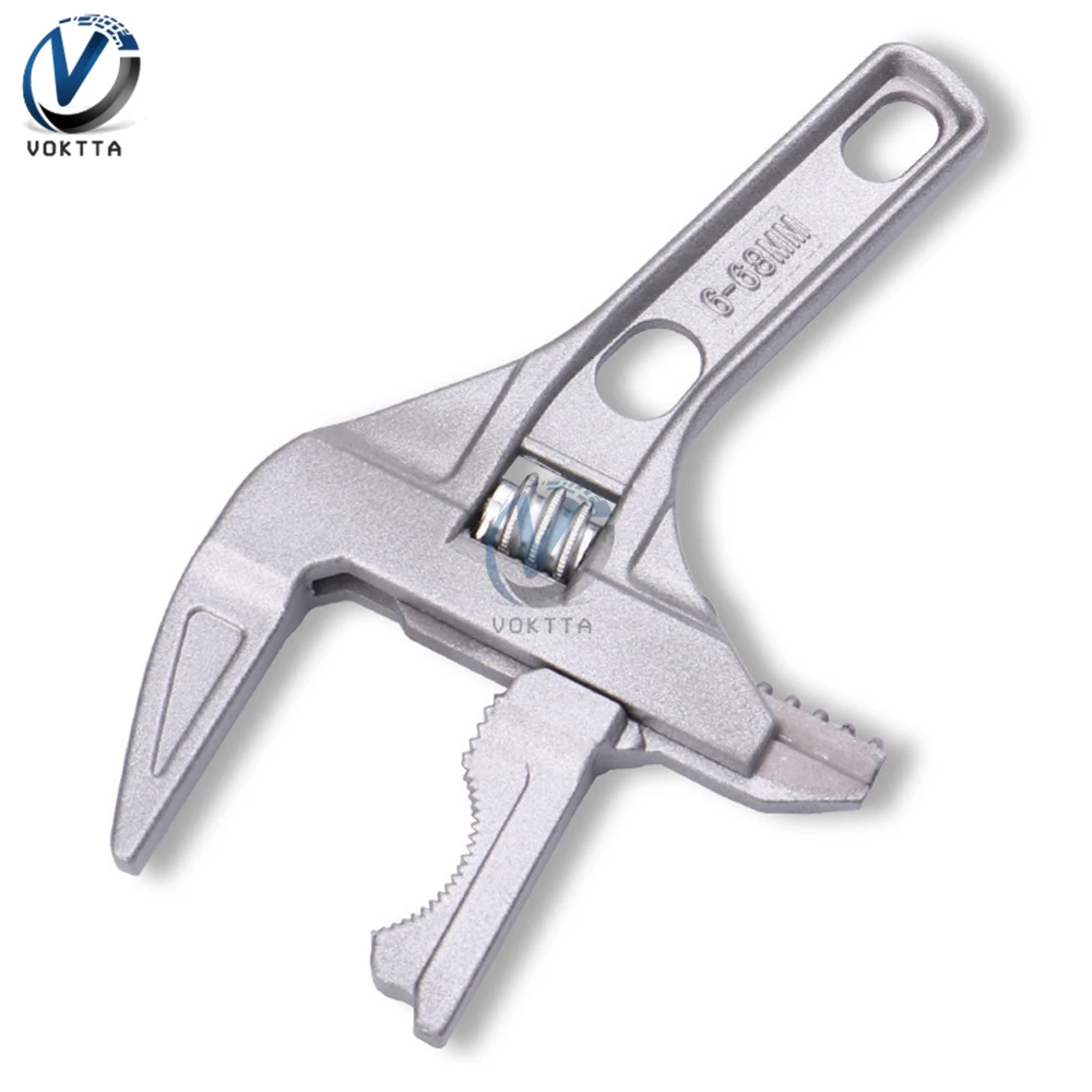 

Portable Bathroom Wrench Adjustable Wrench Bathroom Spanner Wrenches Multi-function Short Handle Live Mouth Wrench Hand Tools