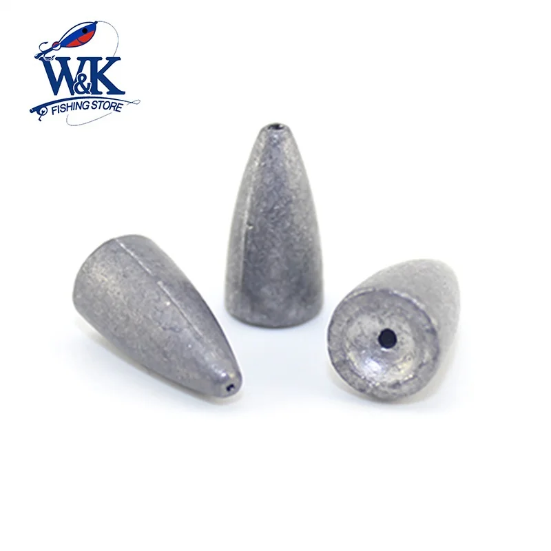 

W & K Новинка 2017 Рыбалка привести пуля рыбалка привести мягкие приманки джиг-головки пуля Форма бас 5 г/7 г/10 г HL0021