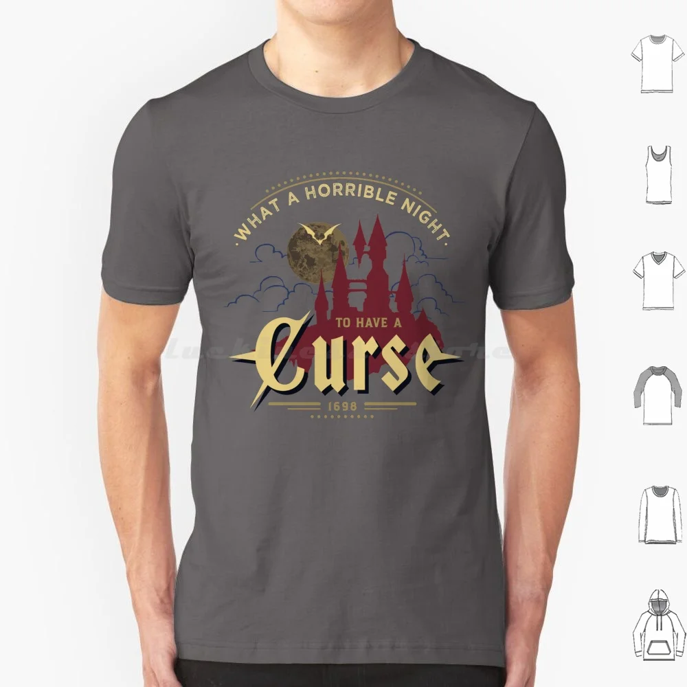 Футболка из хлопка какая ужасная ночь чтобы проклеить 6xl крутая футболка Castlevania