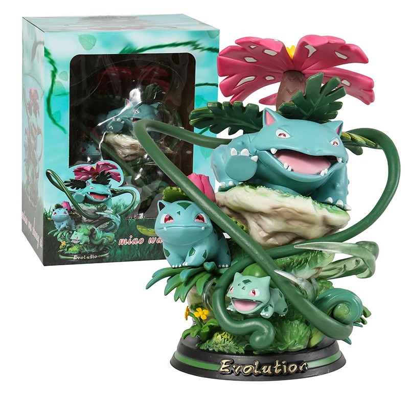 Покемон Бульбазавр Ivysaur Venusaur слонотыкать GK Статуя Коллекционная Фигурка модель