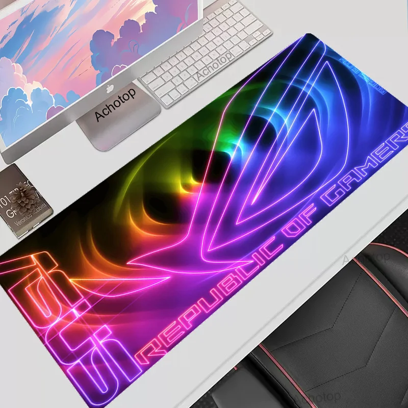 

Big Mouse Pads Colourful ASUS Mousepads Large Mousepad 800x300 For Office Gamer Rubber Mat Company Desk Pad Design Table Carpet