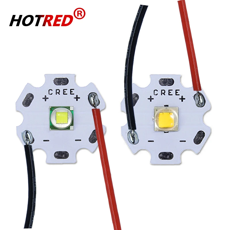

LED 10W High Power XML T6 XML2 XM-L2 5050 Bead Diodes 3V 3.7V With Cable Wire For Flashlights Parts Bicycle Car accessories Head