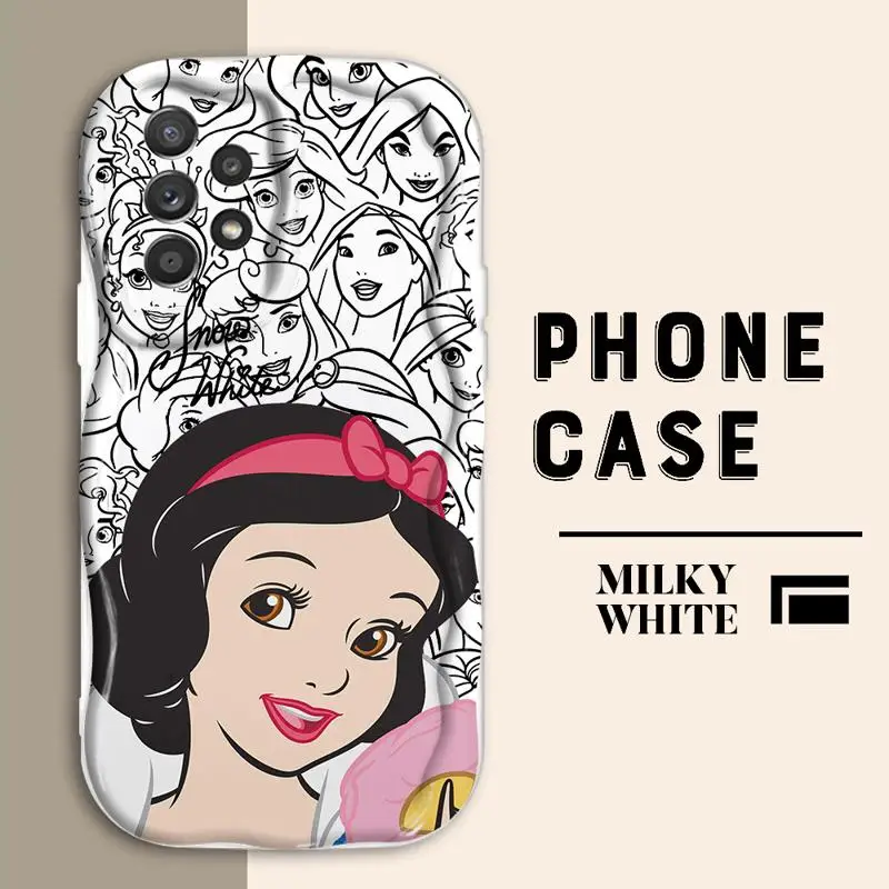 Фотообои для Realme C67 C55 C35 C53 C33 C30 C15 C21 12 11 10 9i 8 7 Narzo 50 волнистый чехол Белоснежка