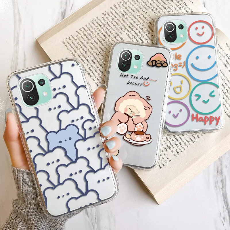 

Mi 11 Lite Case For Xiaomi Mi 11 11T 10T Pro Silicon Cover Poco X3 M4 M3 Pro X3 NFC GT F3 Redmi Note 10 9 Pro Shockproof Bumper