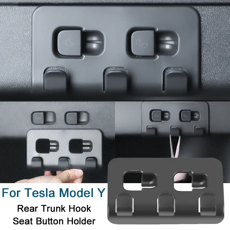 

Tesla Model Y Кнопка Крючка Заднего Багажника Ремень Безопасности Автомобильный Держатель Для Грузовых Продуктов Сумка Для По...