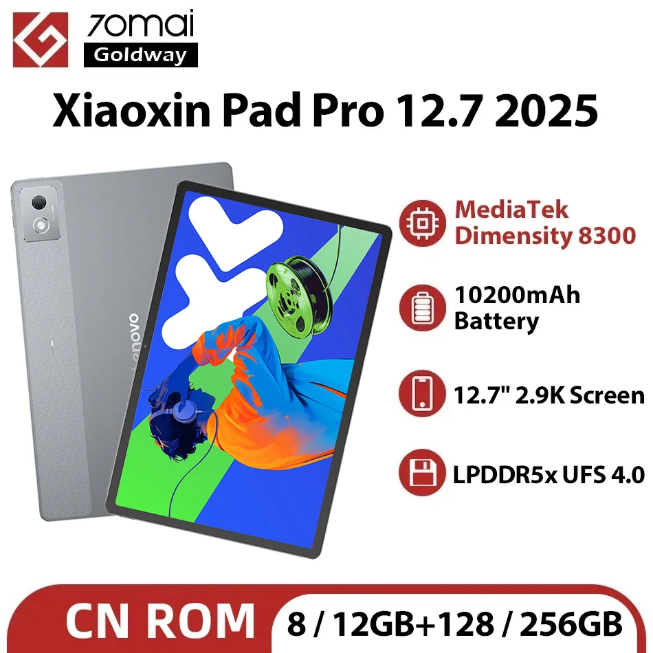 Lenovo Xiaoxin Pad Pro 2025 MTK Dimensity 8300 ЖК-экран 12,7